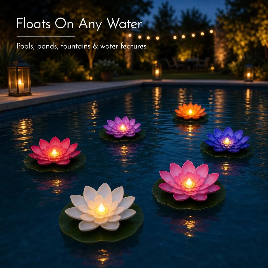 🪷 BlosewoldGlow™ Floating Lotus Lights