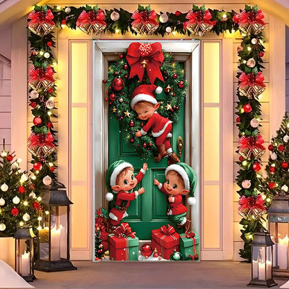 🎄🎅 2026 Festive Christmas Door Cover