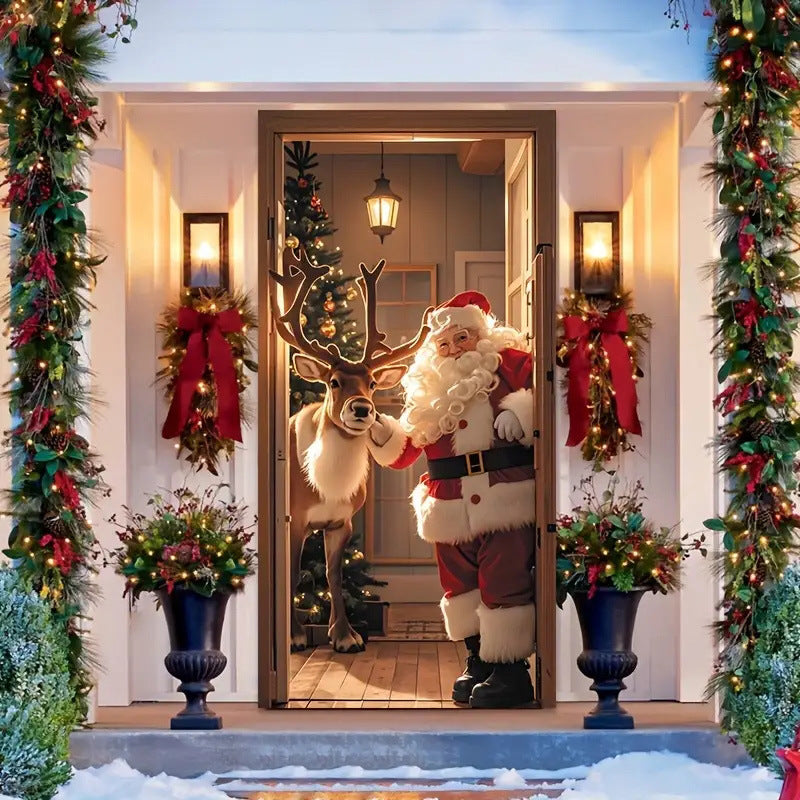 🎄🎅 2026 Festive Christmas Door Cover