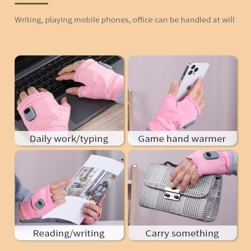 (🌲Early Christmas Sale- 50% OFF) USB Adjustable heating gloves with digital display