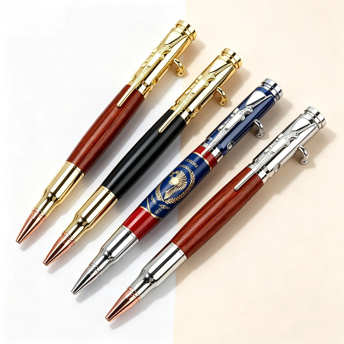 🖊🇺🇸Handmade Bolt Action Wooden Bullet Pen | Crafted From Real Wood & Bullet Casing🦅