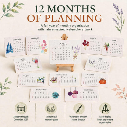 🌱Eco-Friendly Plantable "Timeless" Seed Calendar 2027 ✨ Plan•Plant•Grow•Enjoy