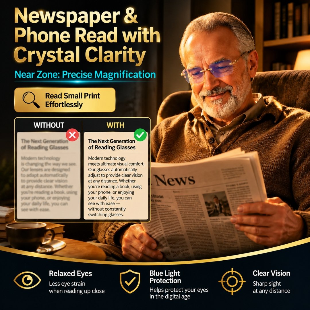🔥No Eye Exam & No Lens Switching - A Glasses Revolution!