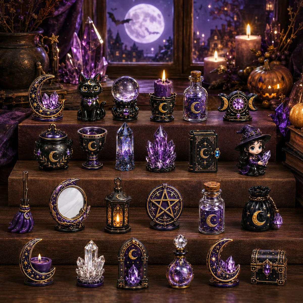 ⏳ Last Day 50% OFF – 🔮 2026 Crystal Witch Advent Calendar | 24 Days of Mystical Miniatures, Crystal-Inspired Surprises & Witchy Fantasy Charm ✨