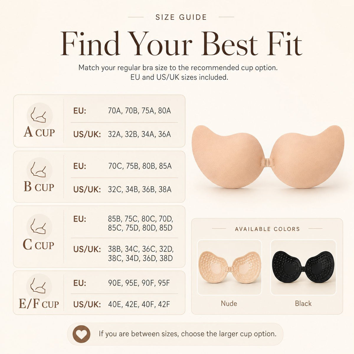✨ Invisible Lift Adhesive Bra – Strapless Shaping Support