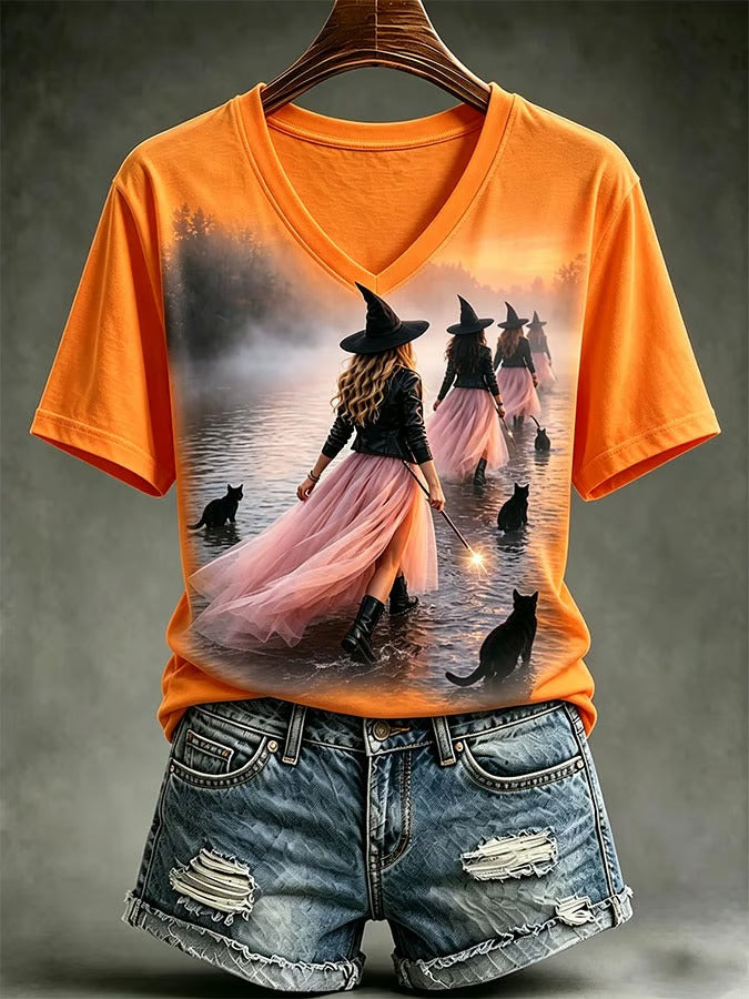 Women's Casual Print Short-Sleeve T-Shirt