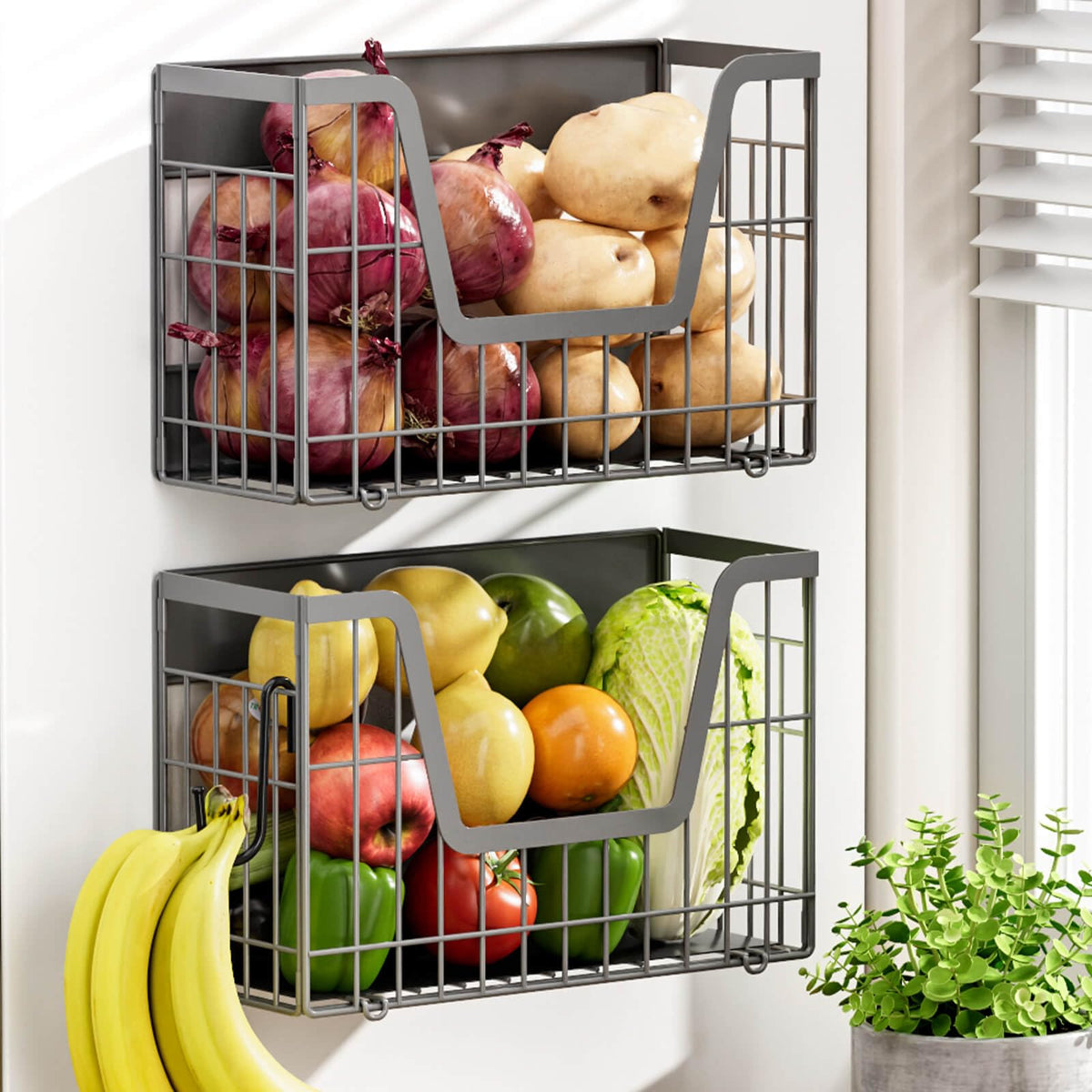 Magnetic Refrigerator Storage Basket