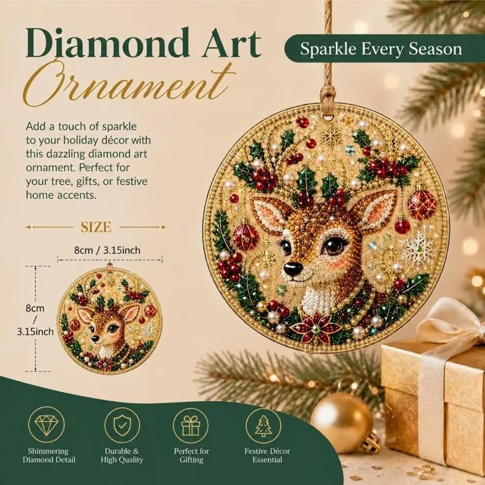 🎄Christmas DIY Diamond Painting Ornaments Kit (6 PCS)🎅