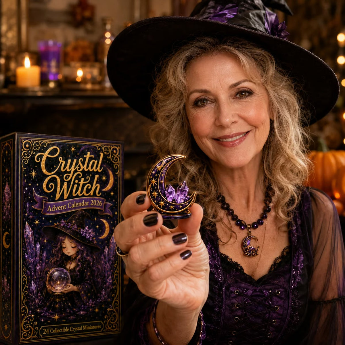 ⏳ Last Day 50% OFF – 🔮 2026 Crystal Witch Advent Calendar | 24 Days of Mystical Miniatures, Crystal-Inspired Surprises & Witchy Fantasy Charm ✨