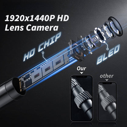 🔎 Plug-and-Play Endoscope Camera – Compatible with Android & iPhone & ipad for Direct Connection