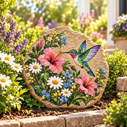 ⏳ Last Day 50% OFF – 🐦 Beginner-Friendly Hummingbird Wildflower Mosaic DIY Kit | Complete Kit with Mosaic Pieces, Tools & Guide Included 💕