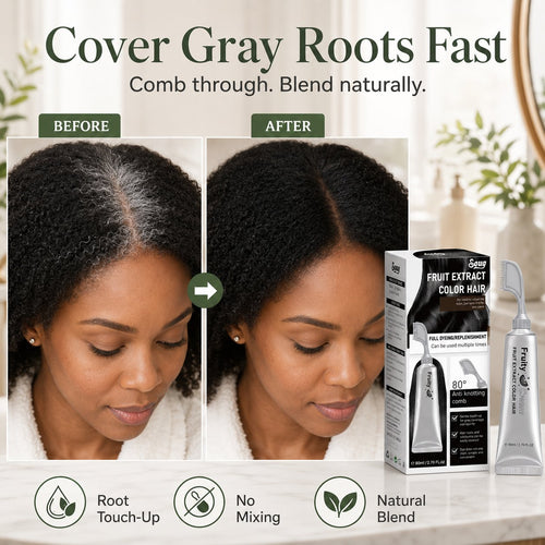 Hair Dye Comb for Fast Root Touch-Ups. Plant-Based. Scalp-Friendly