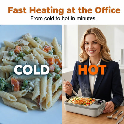 ⚡ Portable electric lunch box with self-heating 🔋🌡️