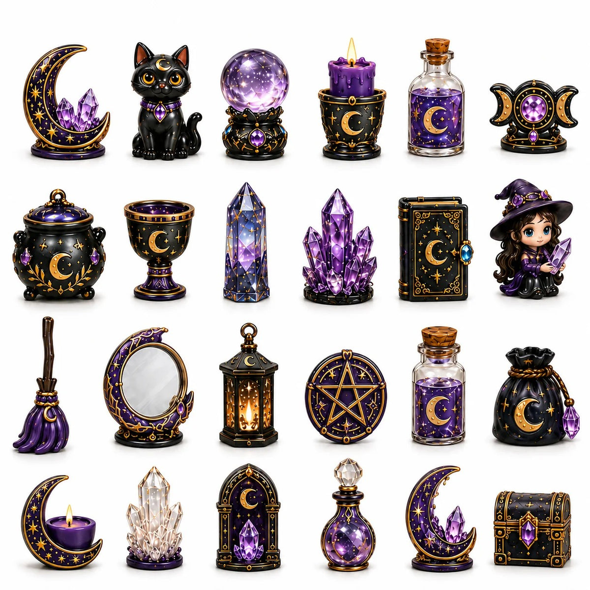 ⏳ Last Day 50% OFF – 🔮 2026 Crystal Witch Advent Calendar | 24 Days of Mystical Miniatures, Crystal-Inspired Surprises & Witchy Fantasy Charm ✨