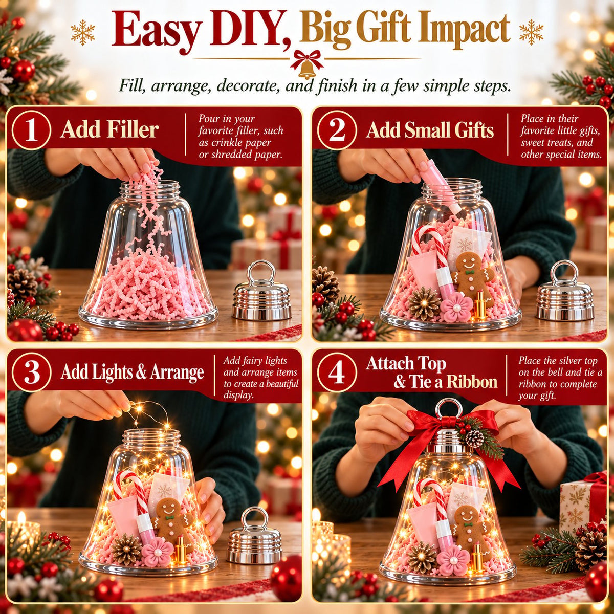 🎄🎁DIY Christmas Bell Gift Box