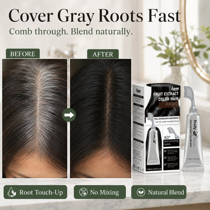 Hair Dye Comb for Fast Root Touch-Ups. Plant-Based. Scalp-Friendly