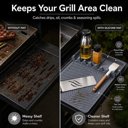 Food-Grade Silicone BBQ Spatula Tool Mat