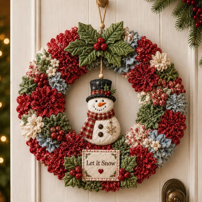 🎄 LAST DAY 50% OFF ✨ Make A Christmas Wreath You'll Be Proud To Display ❤ 3D Fabric Poke DIY Kit With Tutorial & Guide Included