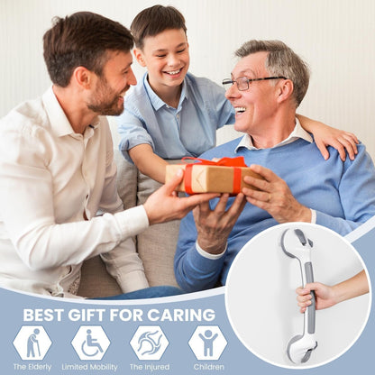 Heavy-Duty Suction Shower Grab Bars No-Drill Bathroom Safety Handle with Non-Slip Grip