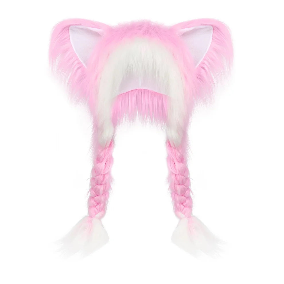 ⚡ Flash Sale – Fluffy Cat Ear Hat | Halloween & Christmas Cozy Plush Headwear