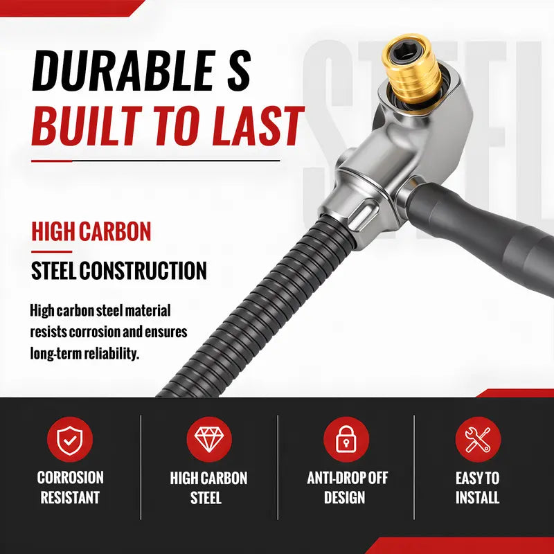 Flexible Right-Angle Drill Extension