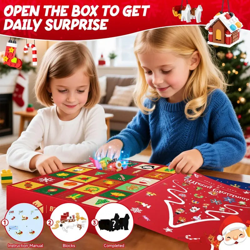⏳ Last Day 50% OFF – 🎄24-Day Christmas Surprise Countdown Calendar | 24 Daily Compartments with Surprise Toys for a Fun Screen-Free Holiday Tradition 🎁✨