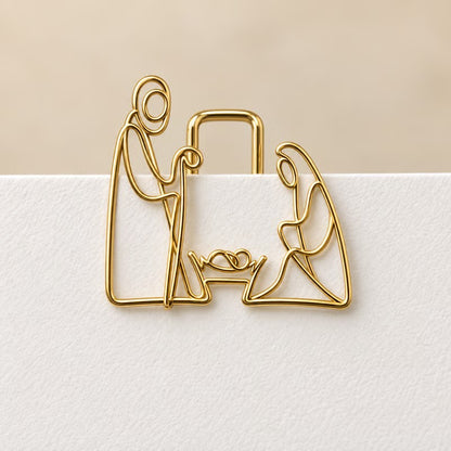 Faith-Inspired Gold Paper Clips ✝️ | Decorative Christian Page Markers, Perfect Small Religious Gifts for Church Friends & Family (Set of 10)