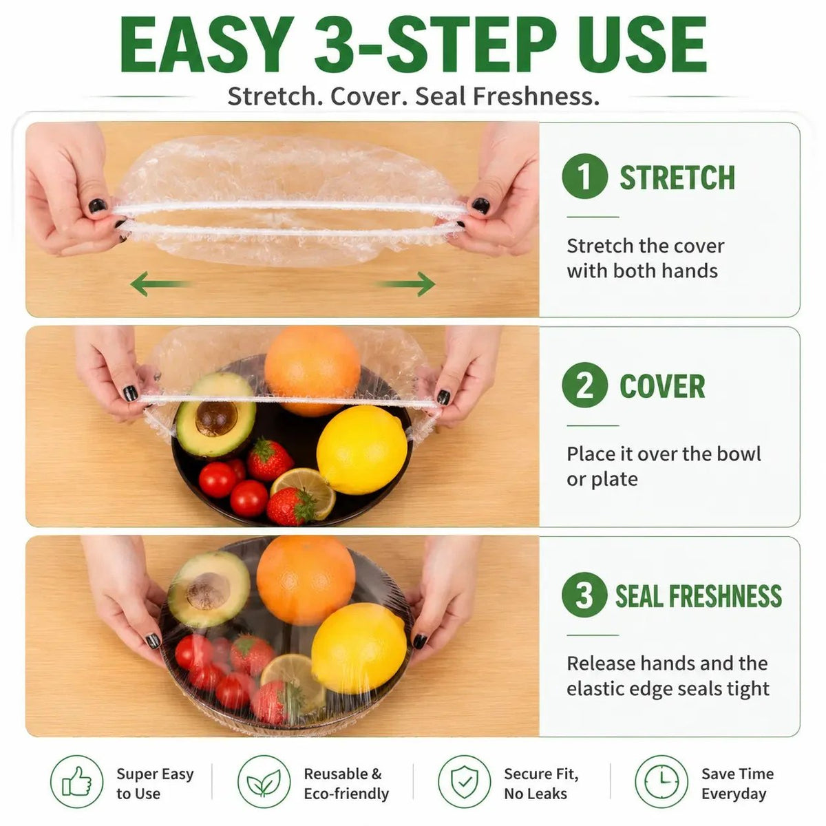 🔥Limited Offer: Disposable Stretch Food Covers for Bowls & Plates | Buy 50 Get 50 Free, 100PCS Total🔥