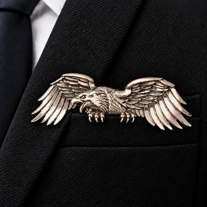 🌟 Luxury Sculpted Animal Brooch – Premium Statement Piece for Suits & Blazers