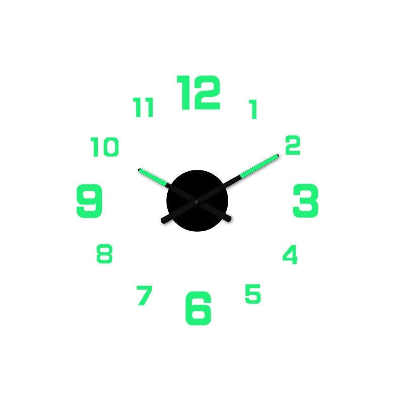 🥳2026 HOT SALE🥳⏰3D DIY Luminous Acrylic Wall Clock Set