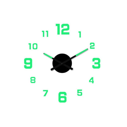 🥳2026 HOT SALE🥳⏰3D DIY Luminous Acrylic Wall Clock Set