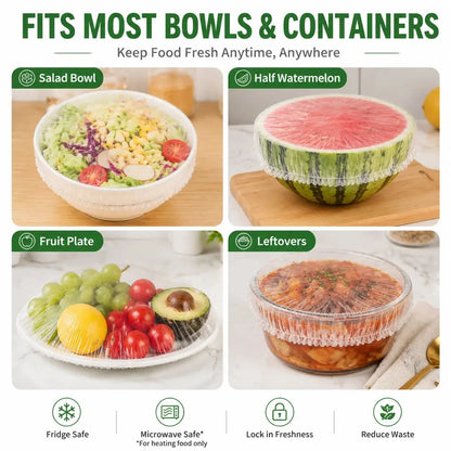 🔥Limited Offer: Disposable Stretch Food Covers for Bowls & Plates | Buy 50 Get 50 Free, 100PCS Total🔥