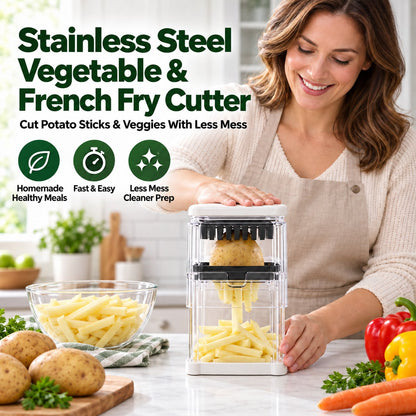 Stainless Steel Vegetable & French Fry Cutter