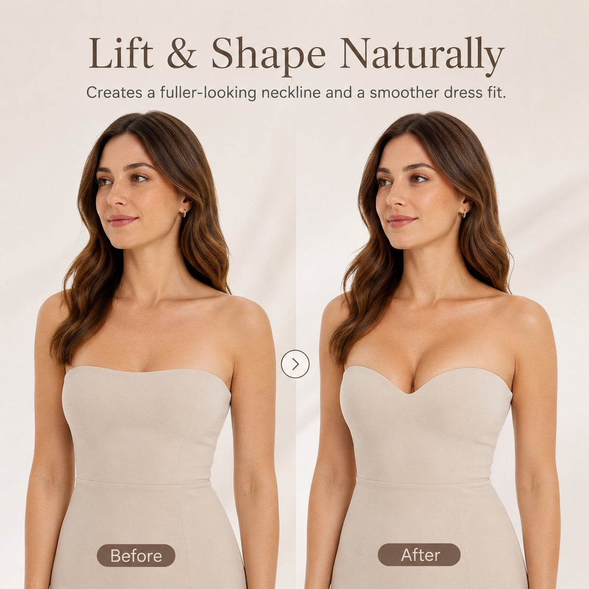 ✨ Invisible Lift Adhesive Bra – Strapless Shaping Support