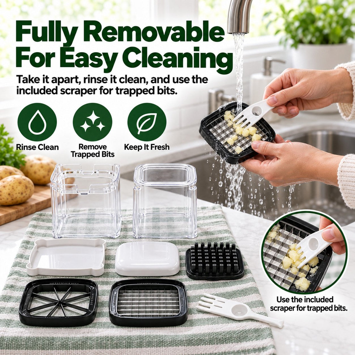 Stainless Steel Vegetable & French Fry Cutter