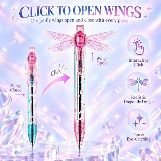 Interactive Dragonfly Click Gel Pen