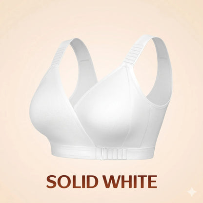 EaseWrap™ Front-Closure Wireless Comfort Bra – Adjustable Straps & Gentle Support