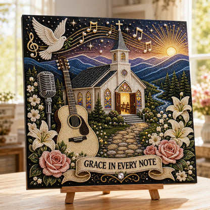 🎤 Premium 3D Pearl Dolly Country Music Tribute Art Kit | Luxury Flocked Canvas with Scratch-Resistant Non-Fading plastic Pearls & Faceted Drills DIY Keepsake Decor 💎✨