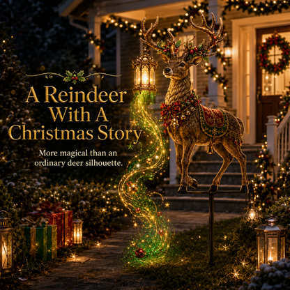 Light-Up Reindeer Christmas Yard Stake