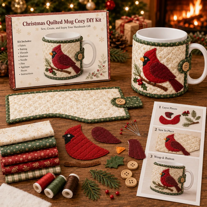 🎄 Christmas Mug Cozy Sewing Kit