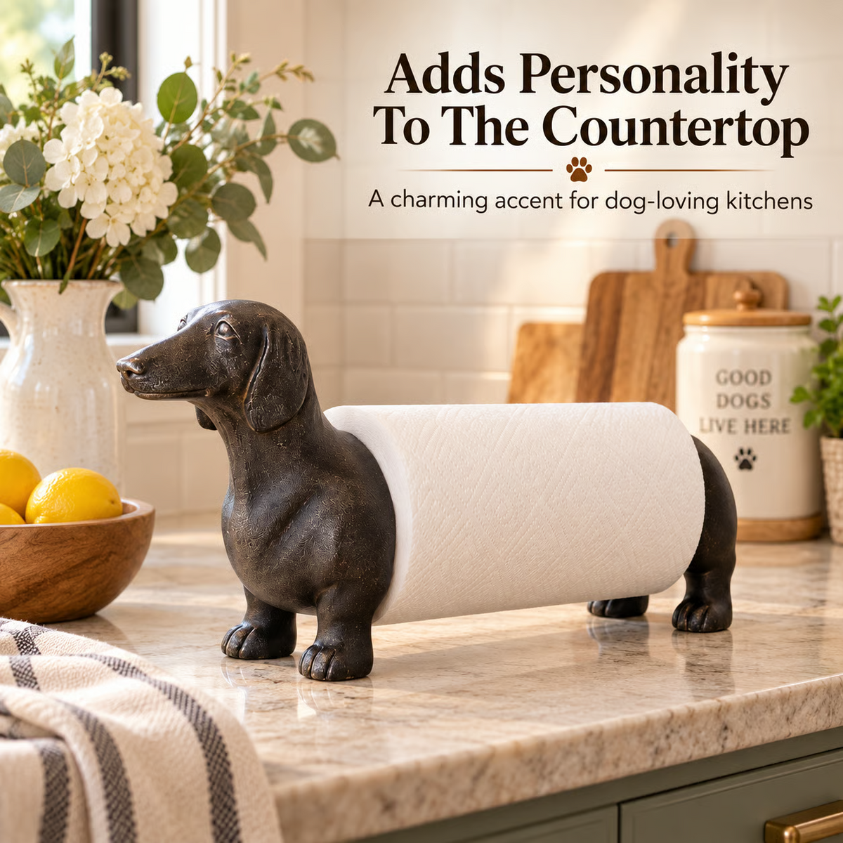 Dachshund Paper Towel Holder