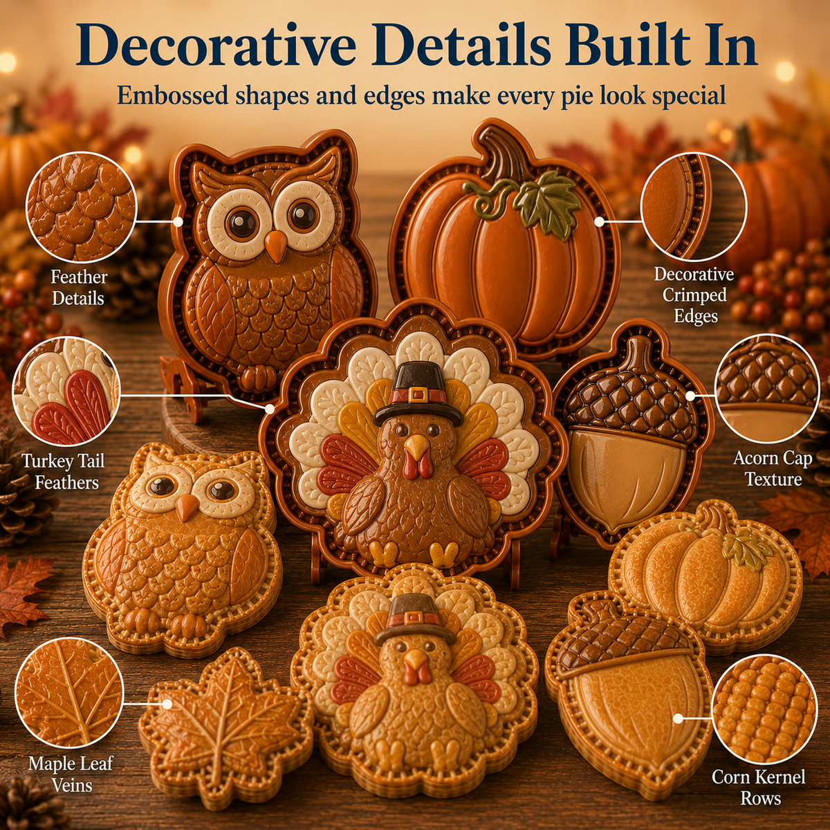 🍂Fall Mini Pie Mold