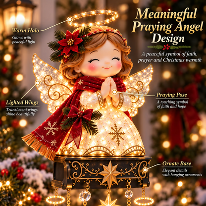 Christmas Angel Porch Railing Lights