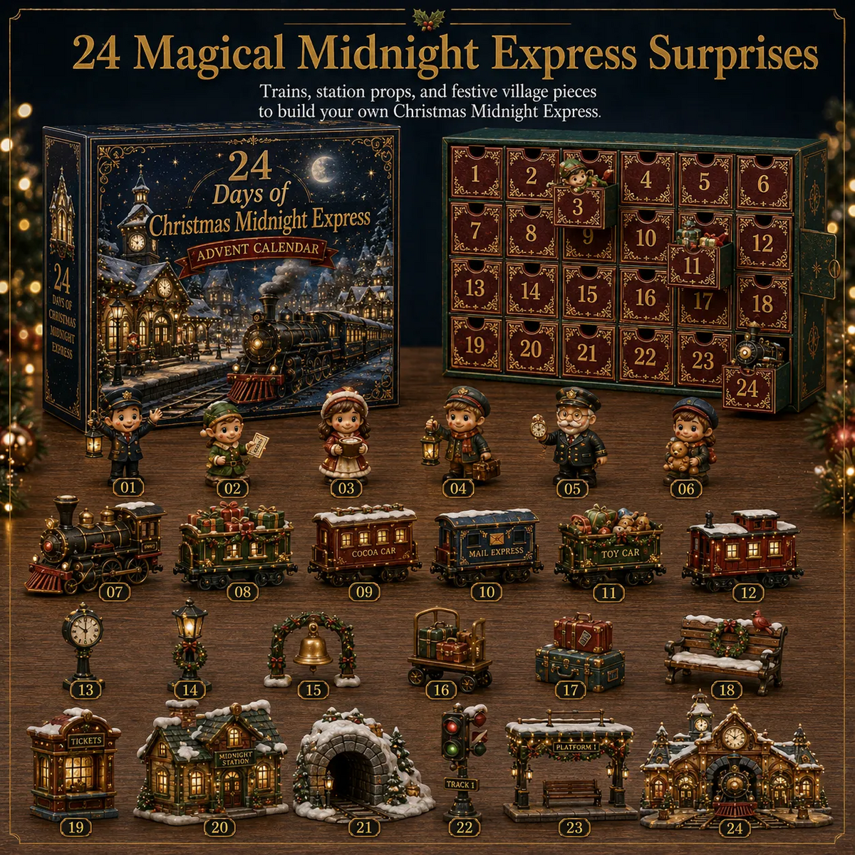 🎄24 Days Of Christmas Village Friends Advent Calendar