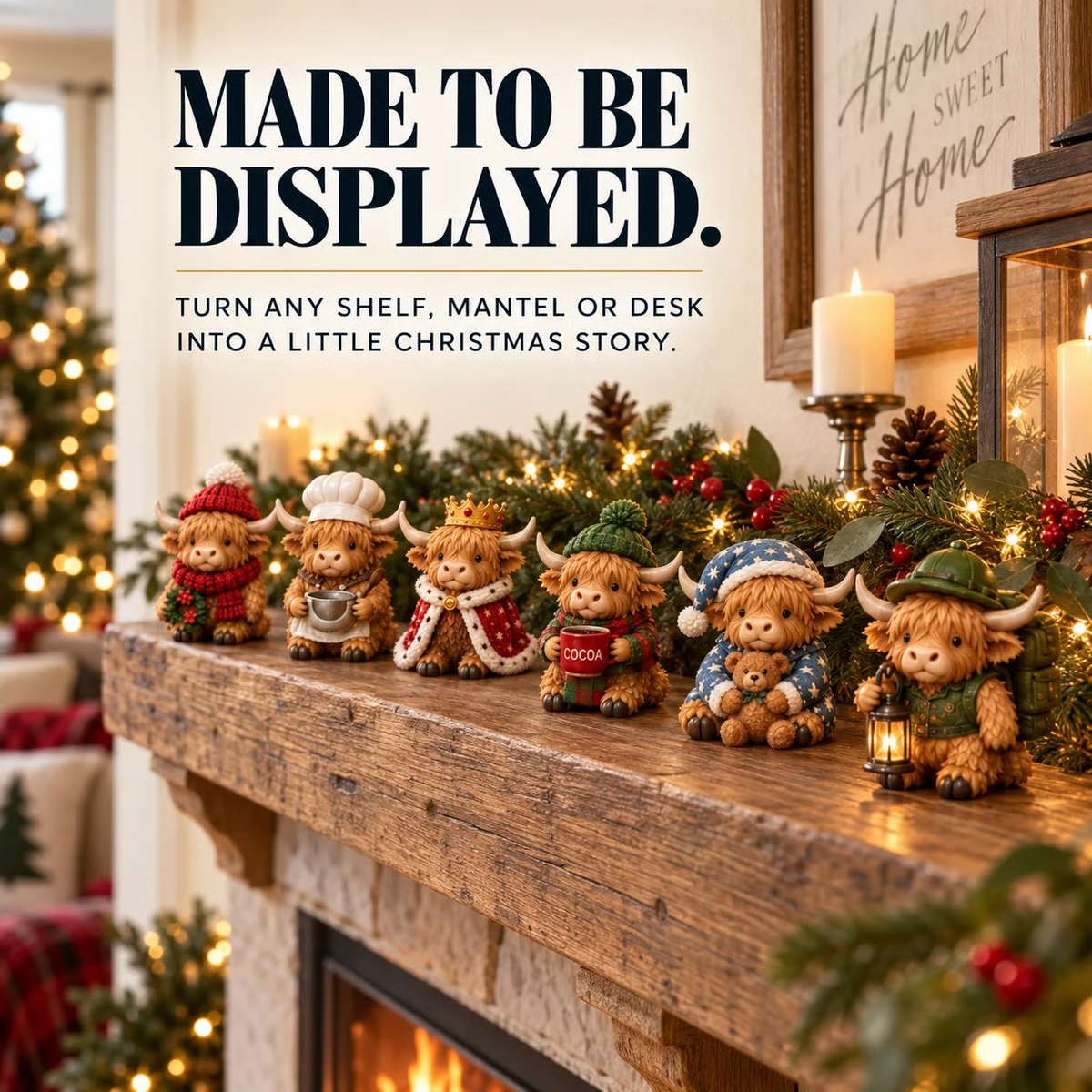 🎁24-Day Highland Cow Advent Calendar – 24 Mini Collectible Surprises