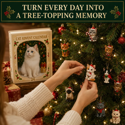 🐱2026 Cat Advent Calendar – 24 Days of Unique Christmas Cat Ornaments 🎄
