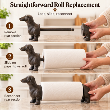 Dachshund Paper Towel Holder