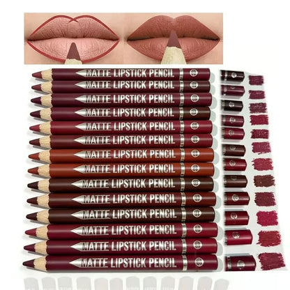 🔥49% OFF -💄12 Matte Lip Liners for Every Look — Smooth & Precise