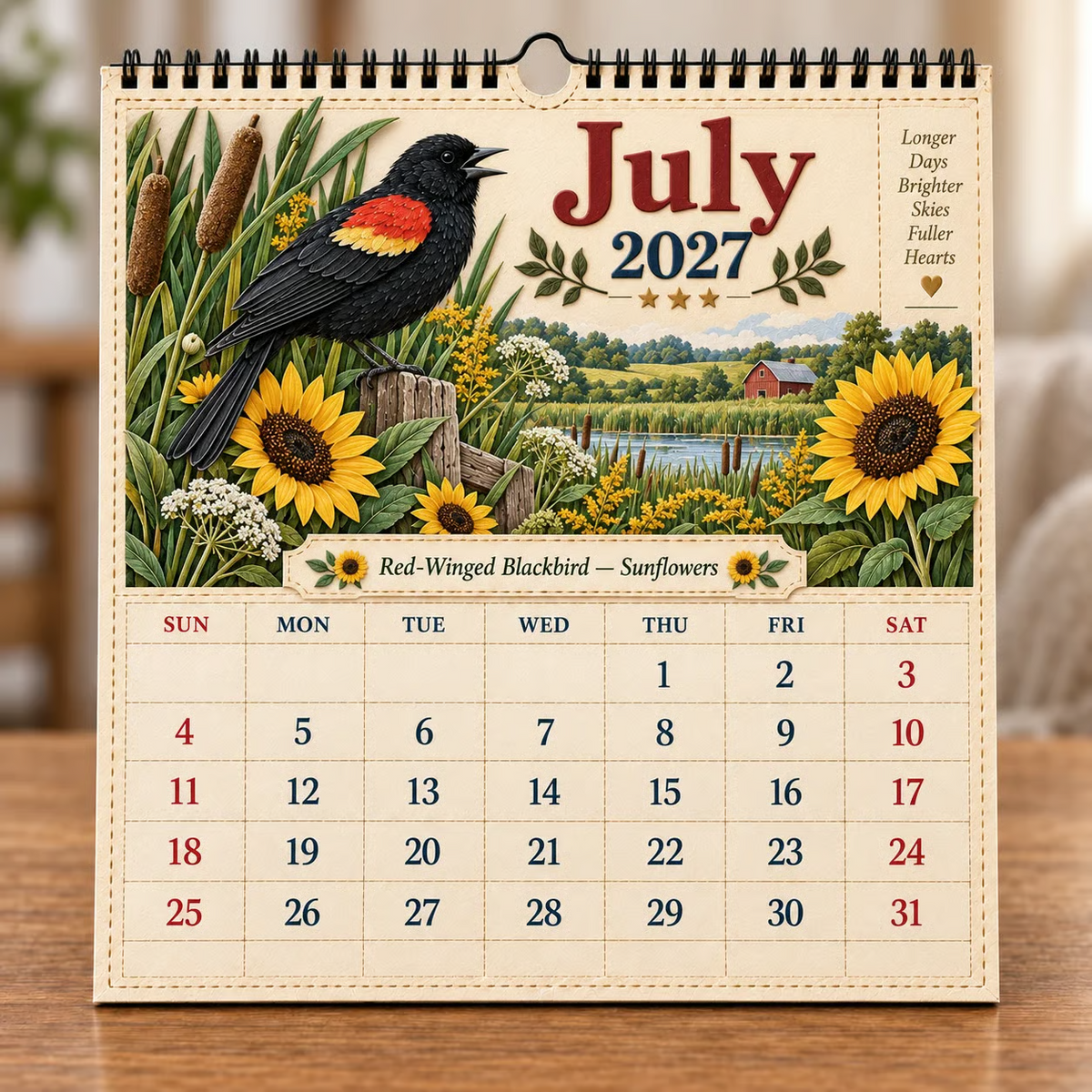 🐦 2027 Birds Of America Wall Calendar | A Year of Beautiful Birds & Nature