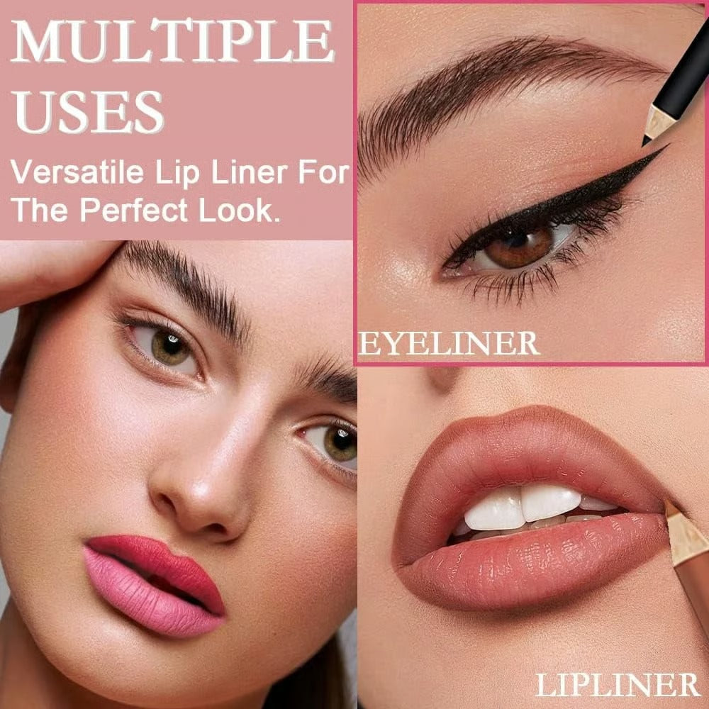 🔥49% OFF -💄12 Matte Lip Liners for Every Look — Smooth & Precise